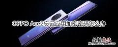 OPPO Ace2忘记应用加密密码怎么办