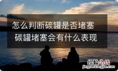 怎么判断碳罐是否堵塞 碳罐堵塞会有什么表现