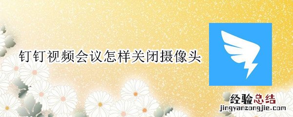 钉钉视频会议怎样关闭摄像头