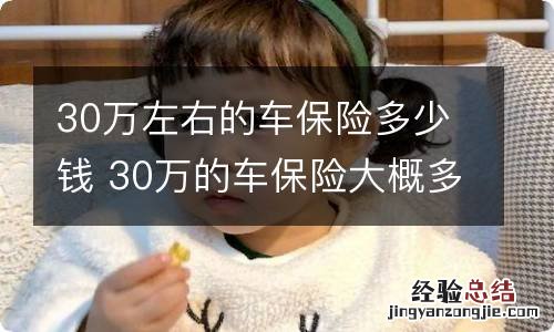 30万左右的车保险多少钱 30万的车保险大概多少钱