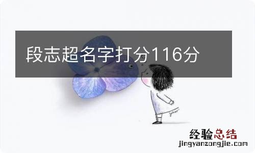 段志超名字打分116分