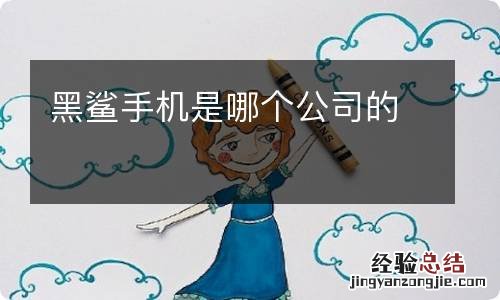 黑鲨手机是哪个公司的