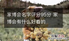 家博会名字评分95分 家博会有什么好看的