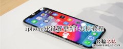 iphoneXR设置更新1去掉