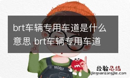 brt车辆专用车道是什么意思 brt车辆专用车道是什么意思郑州