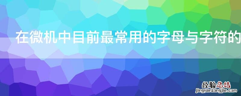 在微机中目前最常用的字母与字符的编码是