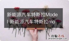 新能源汽车特斯拉Model 新能源汽车特斯拉model3