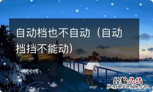 自动挡挡不能动 自动档也不自动