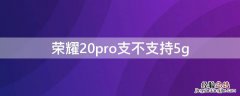 荣耀20pro支不支持无线充电 荣耀20pro支不支持5g