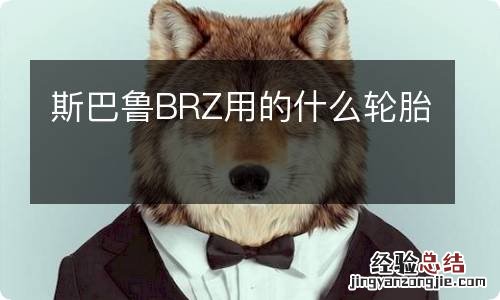 斯巴鲁BRZ用的什么轮胎