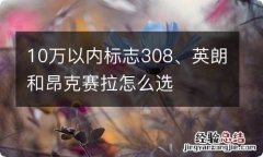 10万以内标志308、英朗和昂克赛拉怎么选