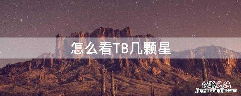 怎么看TB几颗星