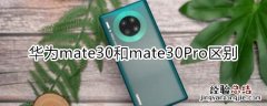 mate30和mate30Pro区别