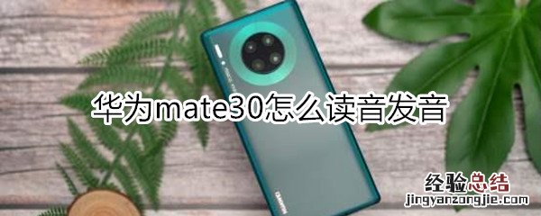 华为mate30怎么读音发音