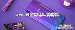 vivo x21如何进入刷机模式