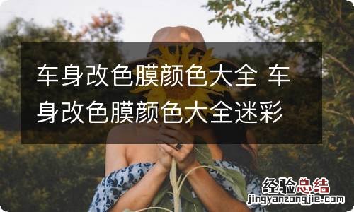 车身改色膜颜色大全 车身改色膜颜色大全迷彩