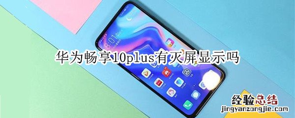 华为畅享10plus有灭屏显示吗
