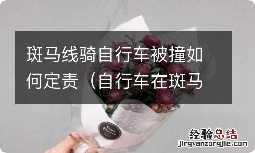 自行车在斑马线上骑行被撞有责任吗 斑马线骑自行车被撞如何定责