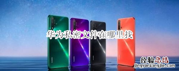 华为私密文件在哪里找