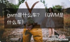 GWM是什么车 gwm是什么车？