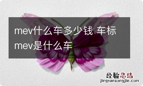 mev什么车多少钱 车标mev是什么车