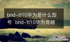 bnd-tl10华为是什么型号bnd-tl10华为是啥型号