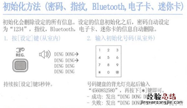 三星DP728指纹锁怎么初始化