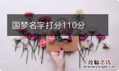 国梦名字打分110分