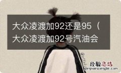 大众凌渡加92号汽油会怎么样 大众凌渡加92还是95