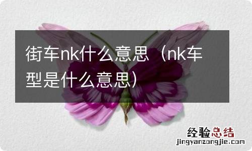 nk车型是什么意思 街车nk什么意思