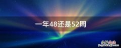 一年48还是52周