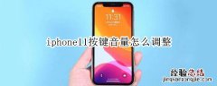 iphone11按键音量怎么调整