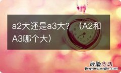 A2和A3哪个大 a2大还是a3大？