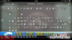 车辆三包什么意思