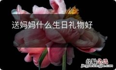 送妈妈什么生日礼物好