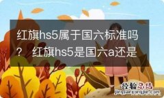 红旗hs5属于国六标准吗？ 红旗hs5是国六a还是国六b