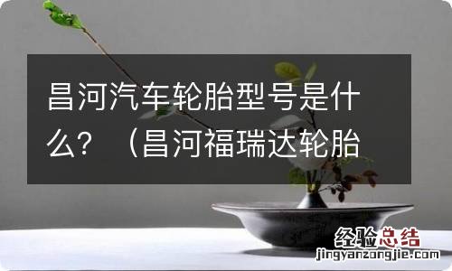 昌河福瑞达轮胎尺寸 昌河汽车轮胎型号是什么?