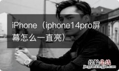 iphone14pro屏幕怎么一直亮 iPhone