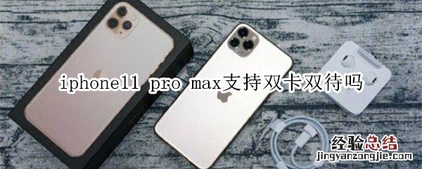 iphone11 pro max支持双卡双待吗