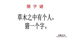 草木之中有个人打一字