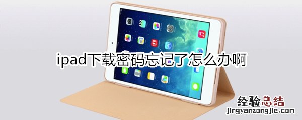 ipad下载密码忘记了怎么办啊