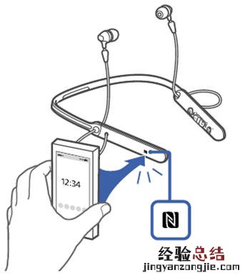 索尼WI-C400耳机NFC连接教程