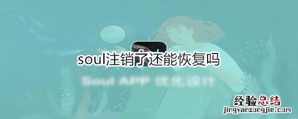 soul注销了还能恢复吗