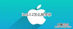 ios13.2怎么换字体