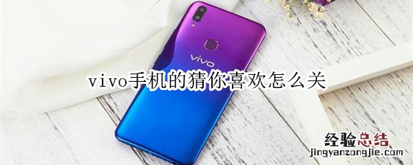 vivo手机的猜你喜欢怎么关