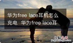 华为free lace耳机怎么充电华为free lace耳机怎么充电呢