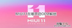 MIUI11在哪开启OEM解锁