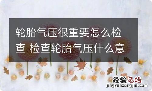 轮胎气压很重要怎么检查 检查轮胎气压什么意思检查轮胎气压怎么消除