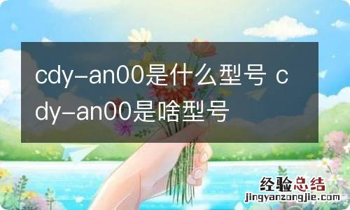 cdy-an00是什么型号 cdy-an00是啥型号