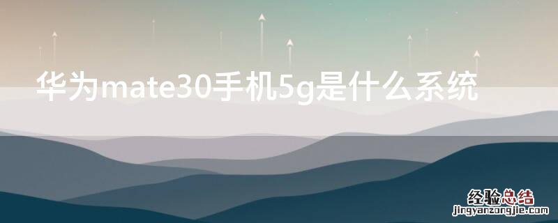 华为mate30手机5g是什么系统